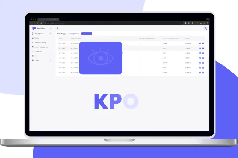 KPO knjiga Paušalko aplikacija